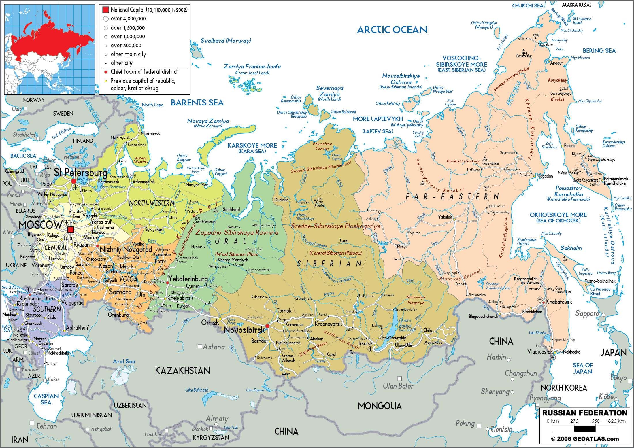  Map Of Russia For Printing Download FREE