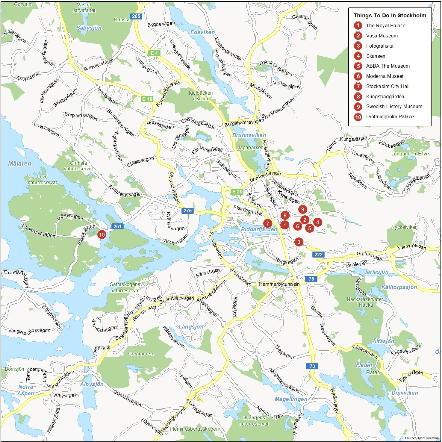 Map Of Stockholm Sweden GIS Geography