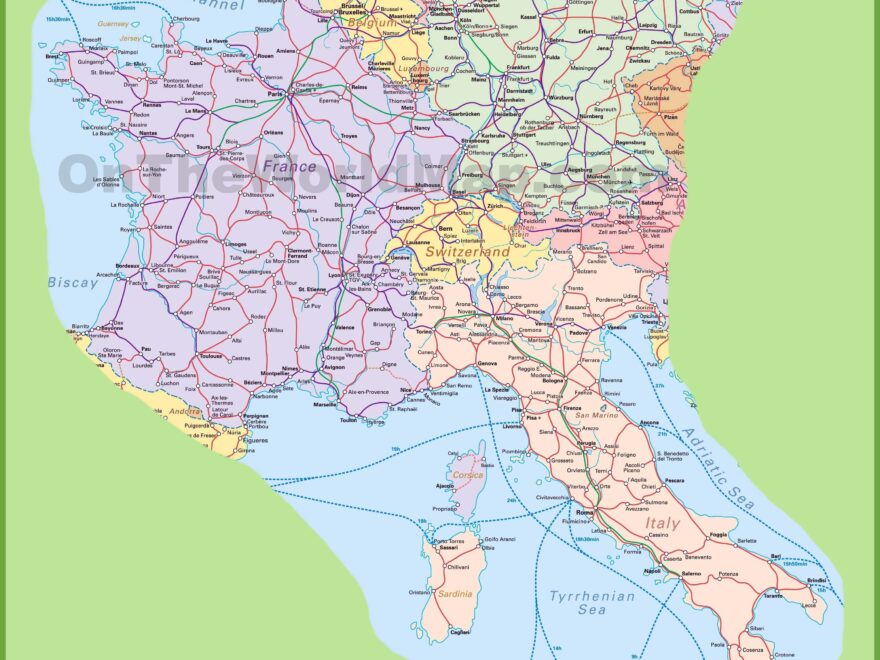 Map Of Switzerland Italy Germany And France Ontheworldmap