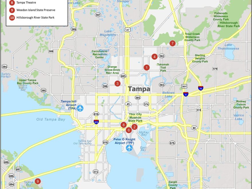 Map Of Tampa Florida GIS Geography
