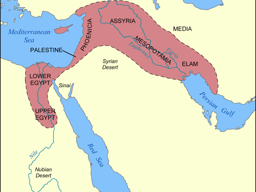 Map Of The Fertile Crescent World History Encyclopedia