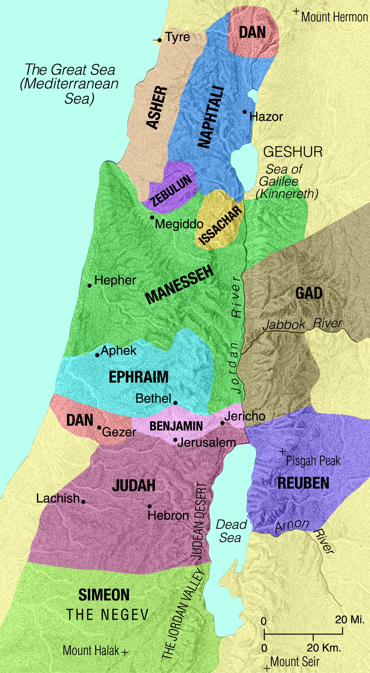 Map Of The Tribes Of Israel Saint Mary s Press Map Of The Tribes Of Israel Saint Mary s Press