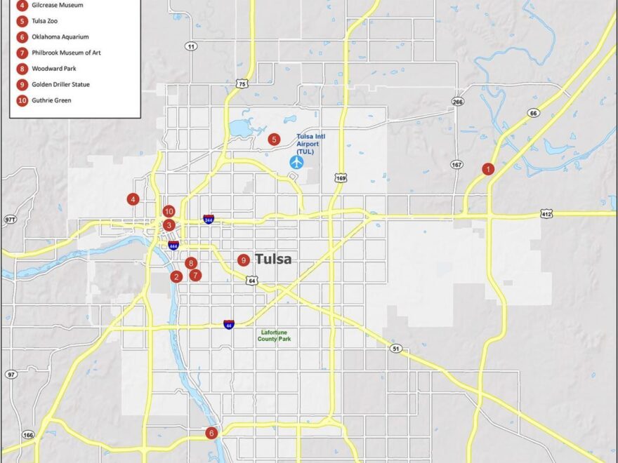 Map Of Tulsa Oklahoma GIS Geography