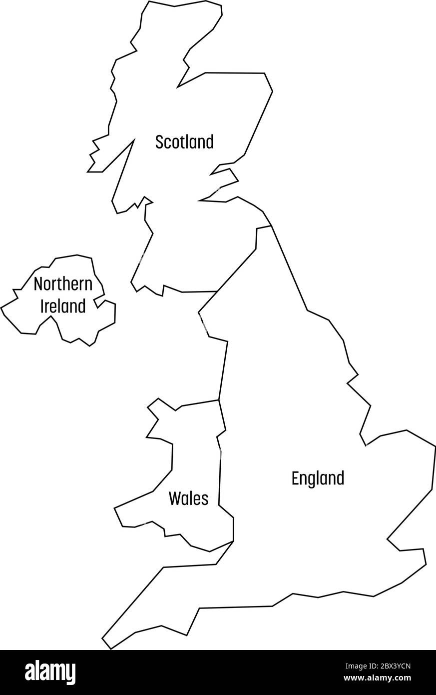Map Of United Kingdom Countries England Wales Scotland And Northern Ireland Simple Flat Vector Outline Map With Labels Stock Vector Image Art Alamy Map Of United Kingdom Countries England Wales Scotland And Northern Ireland Simple Flat Vector Outline Map With Labels Stock Vector Image Art Alamy