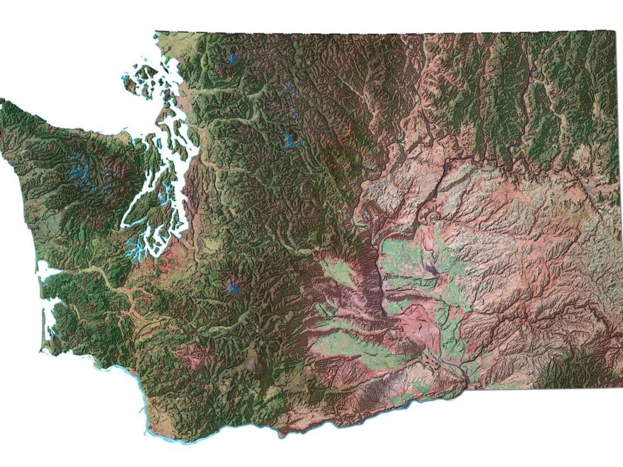 Map Of Washington Cities And Roads GIS Geography