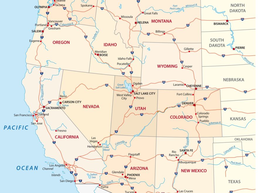 Map Of Western United States Mappr