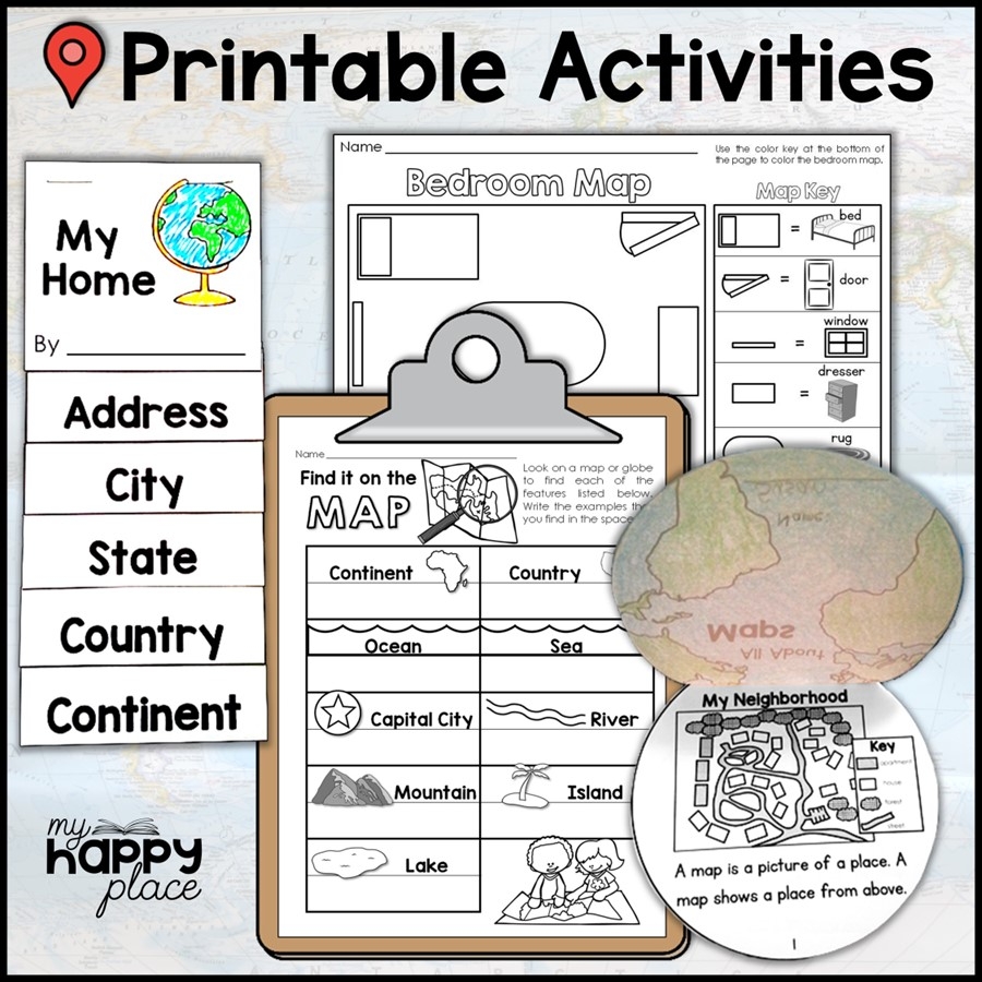 Me On The Map Printables