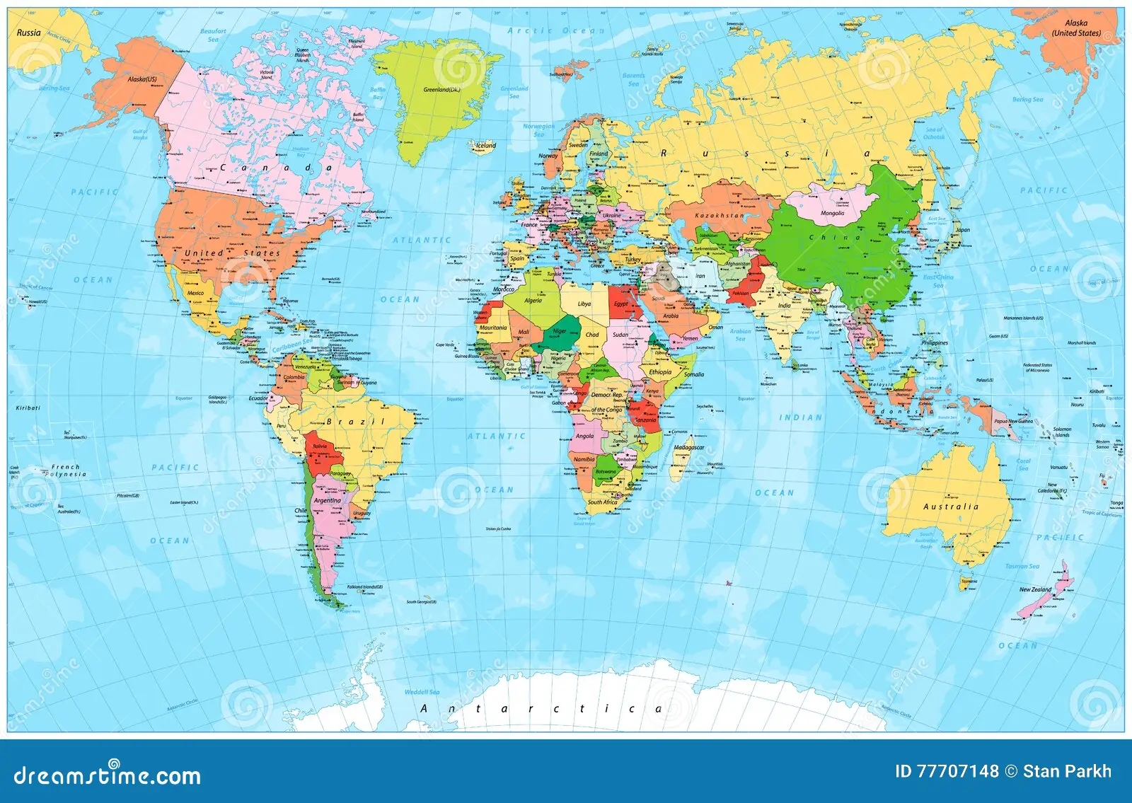 World Map With Capitals Printable