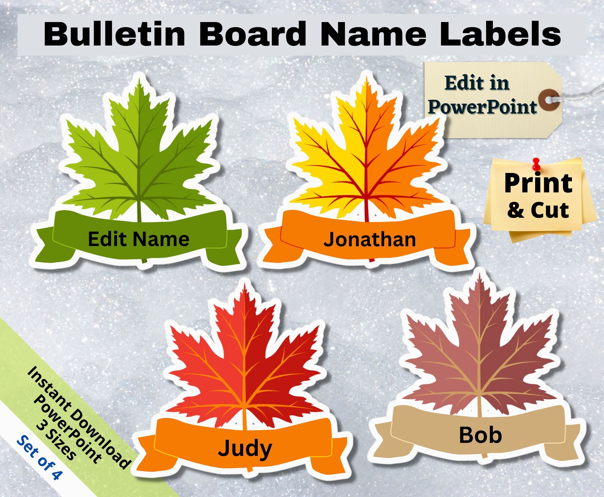 Printable Maple Leaf Labels Free Templates