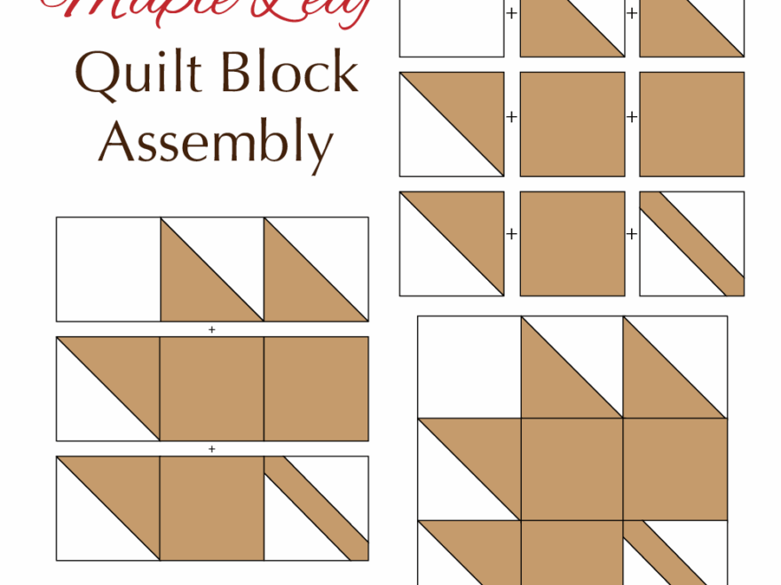 Maple Leaf Quilt Block Sew Much Moore