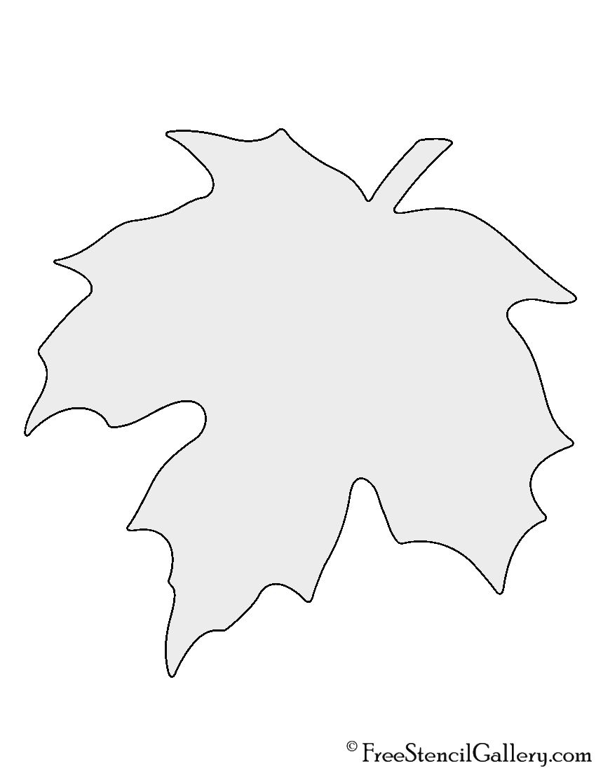 Maple Leaf Stencil Template Maple Leaf Stencil Template
