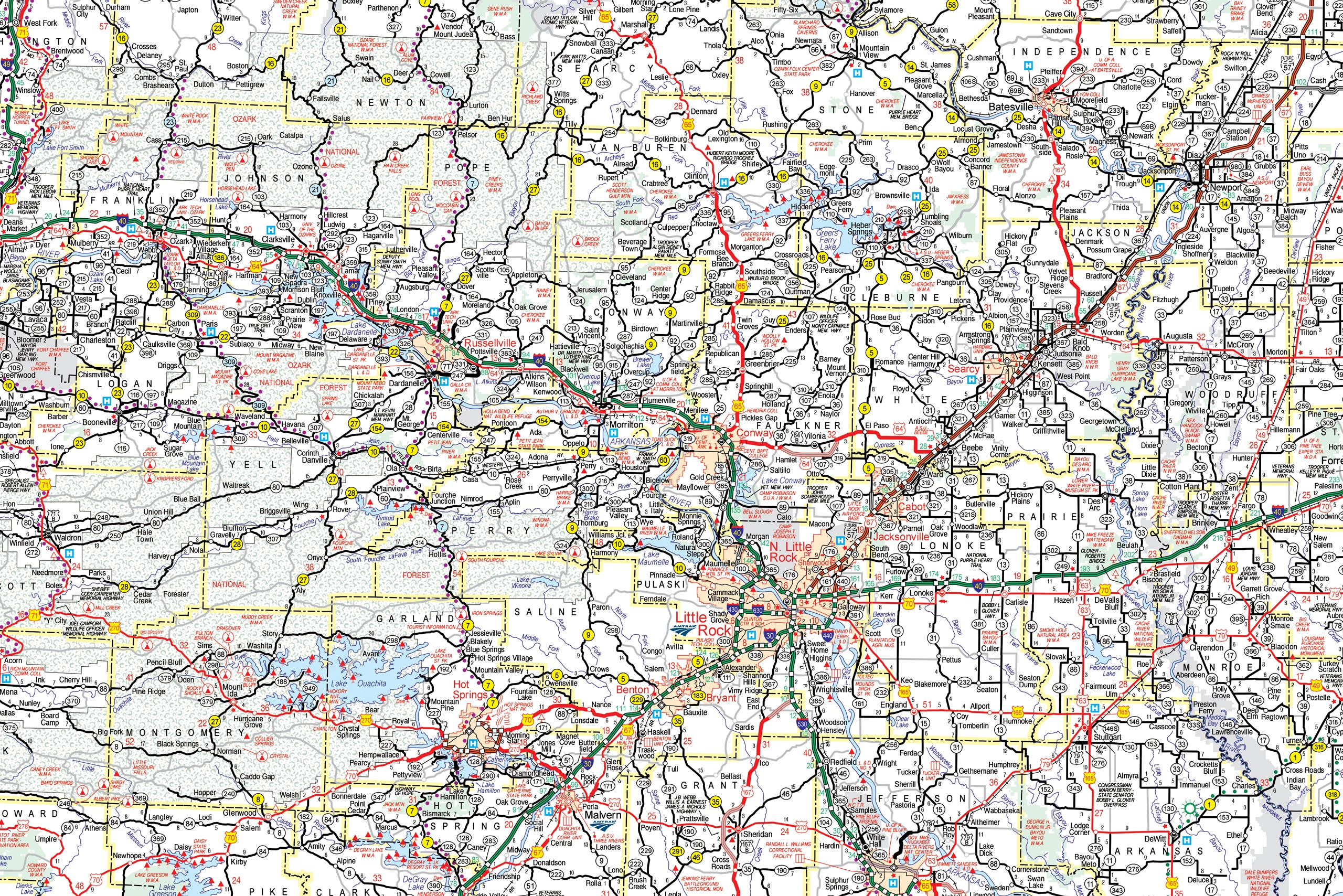 maps arkansas department of transportation