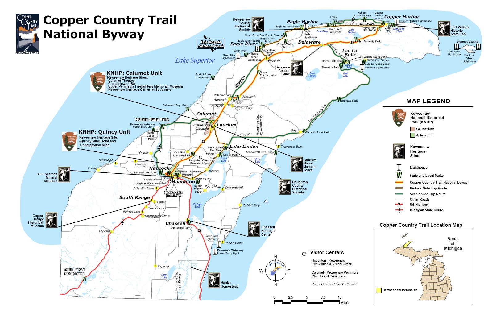 Maps Copper Country Trail