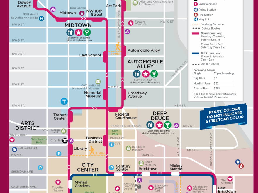 Maps Downtown OKC