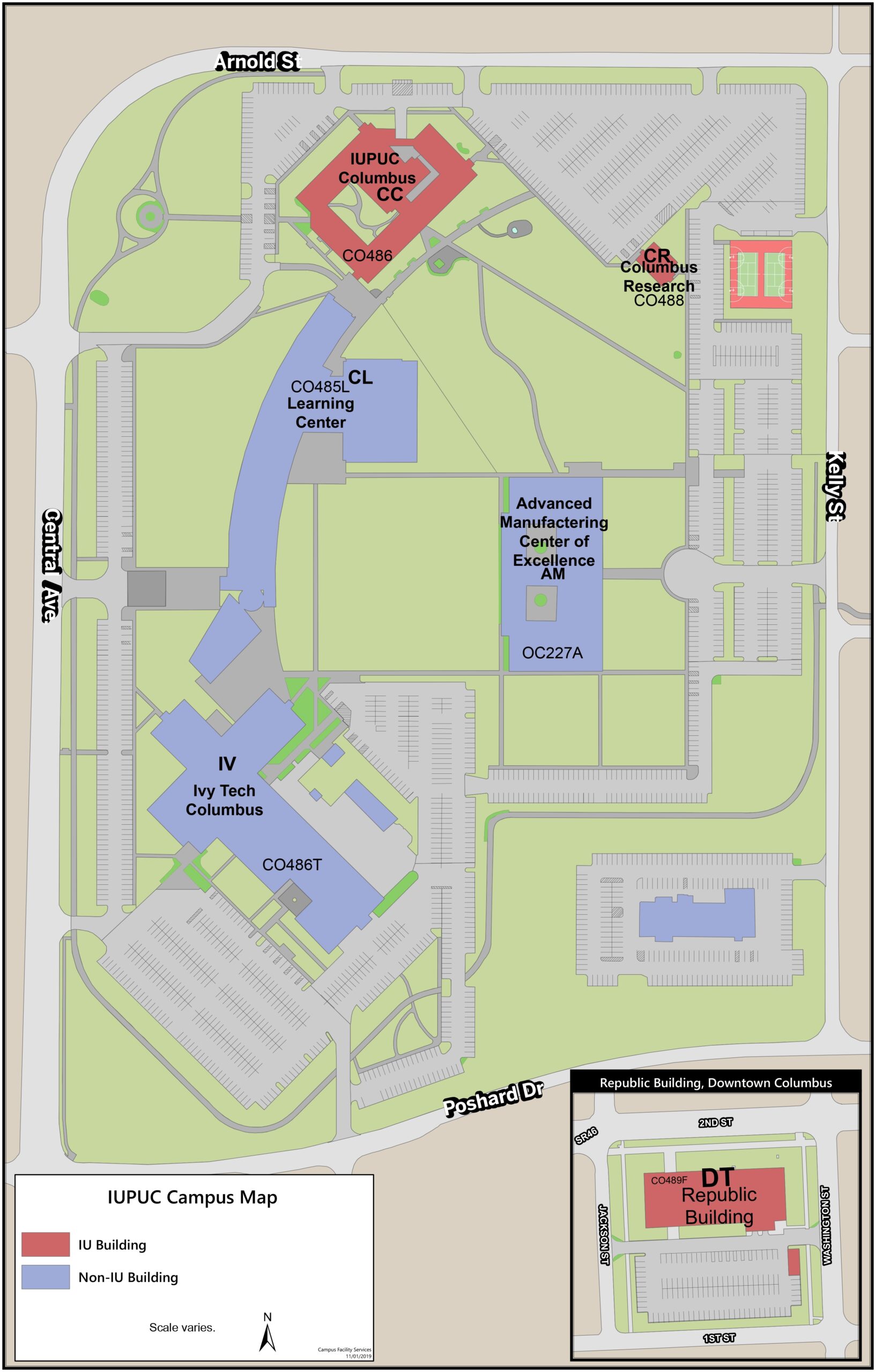 Iu Indianapolis Printable Map