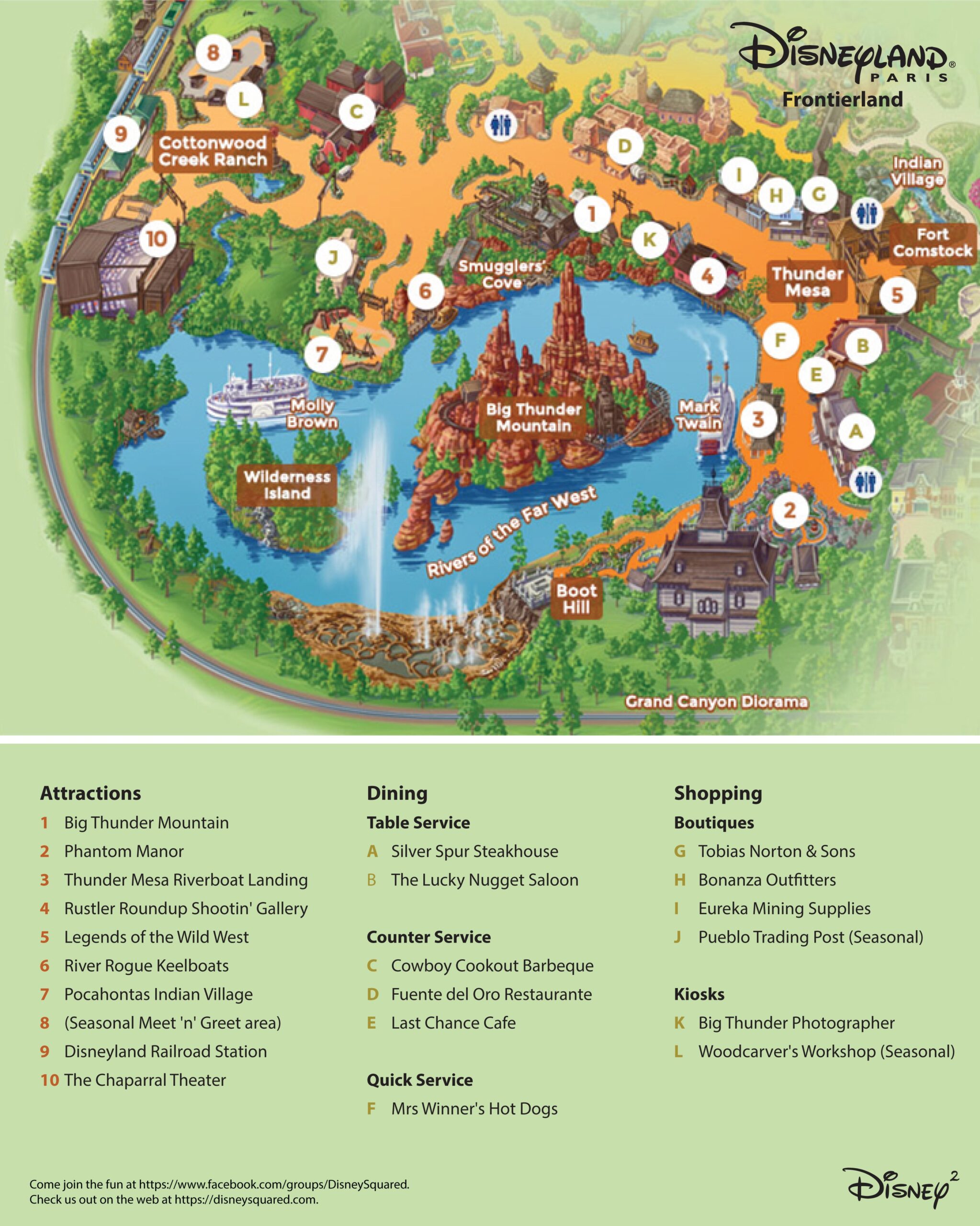 Free Printable Disneyland Map