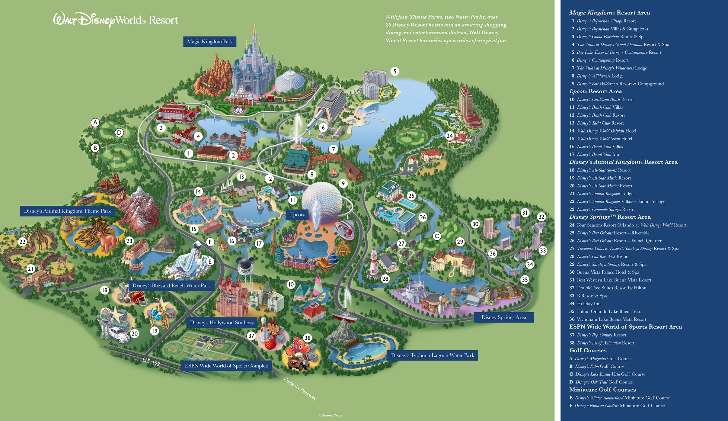 Maps Guides Disney Squared