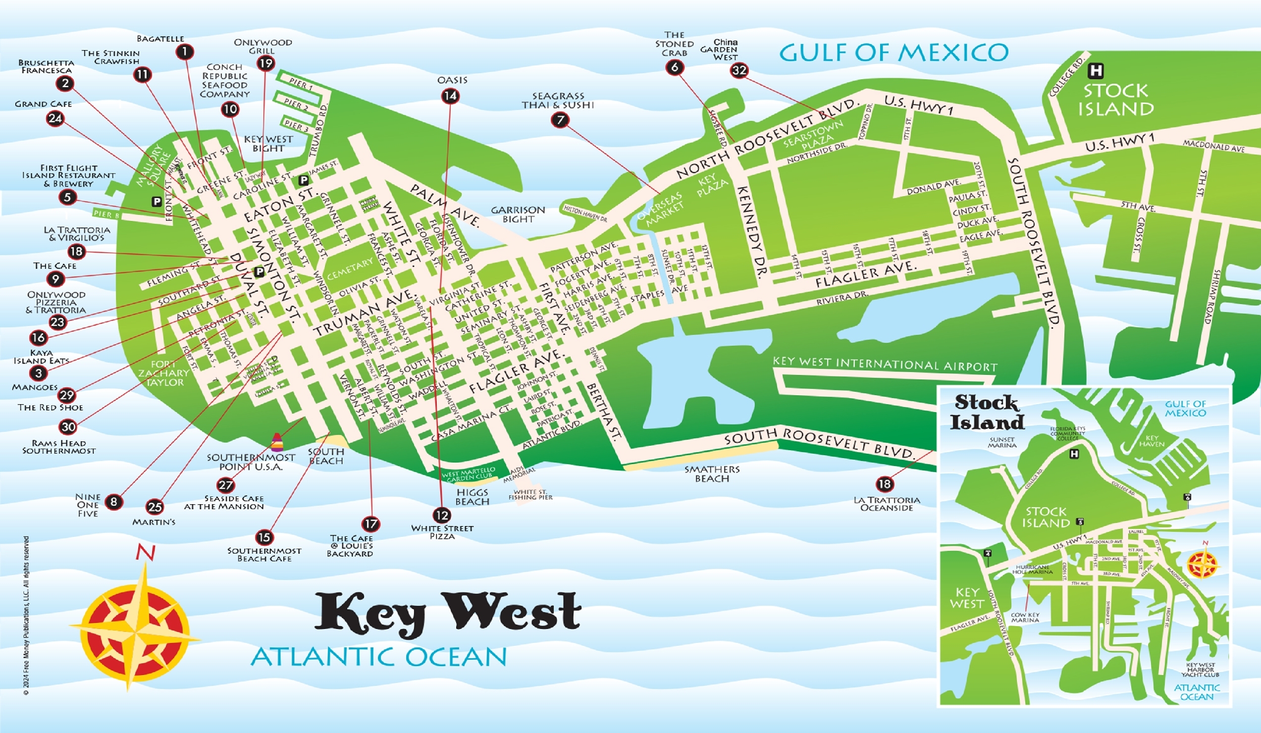 Free Printable Map Of Key West
