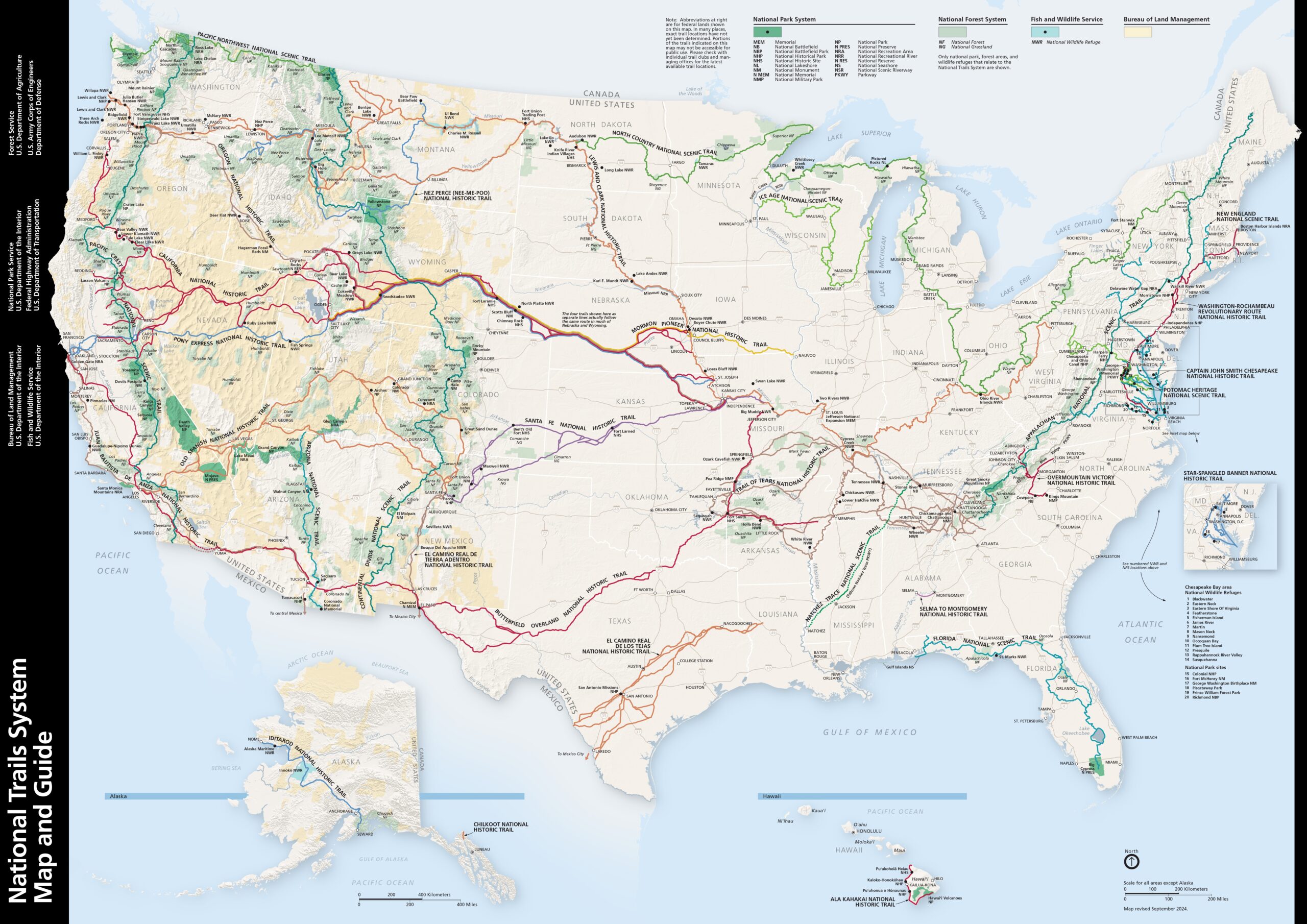 Free Printable National Park Service Map