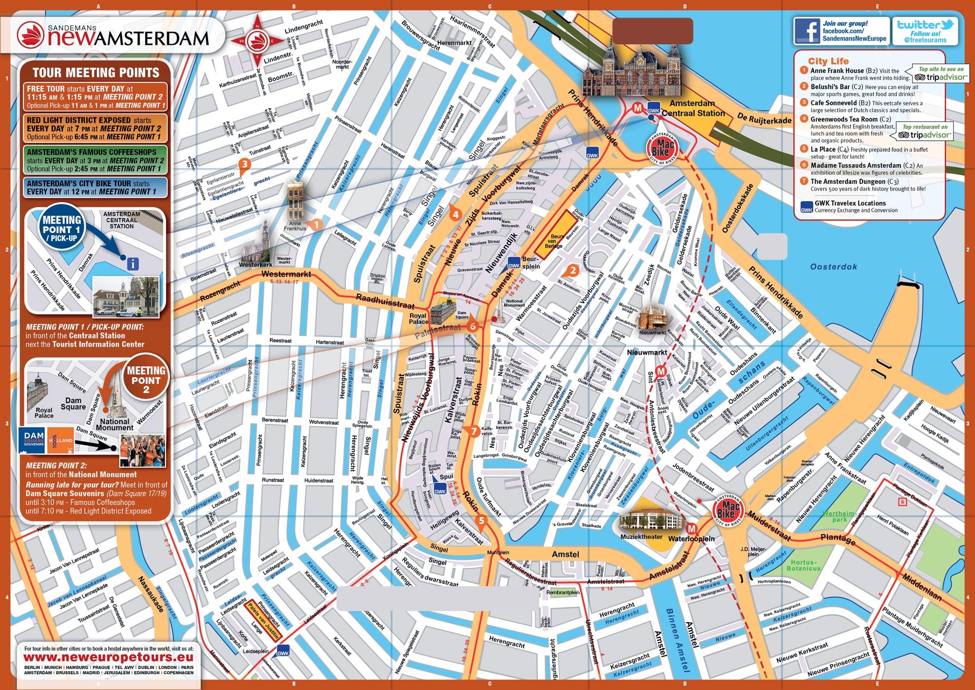 Amsterdam Street Map Printable Amsterdam Street Map Printable