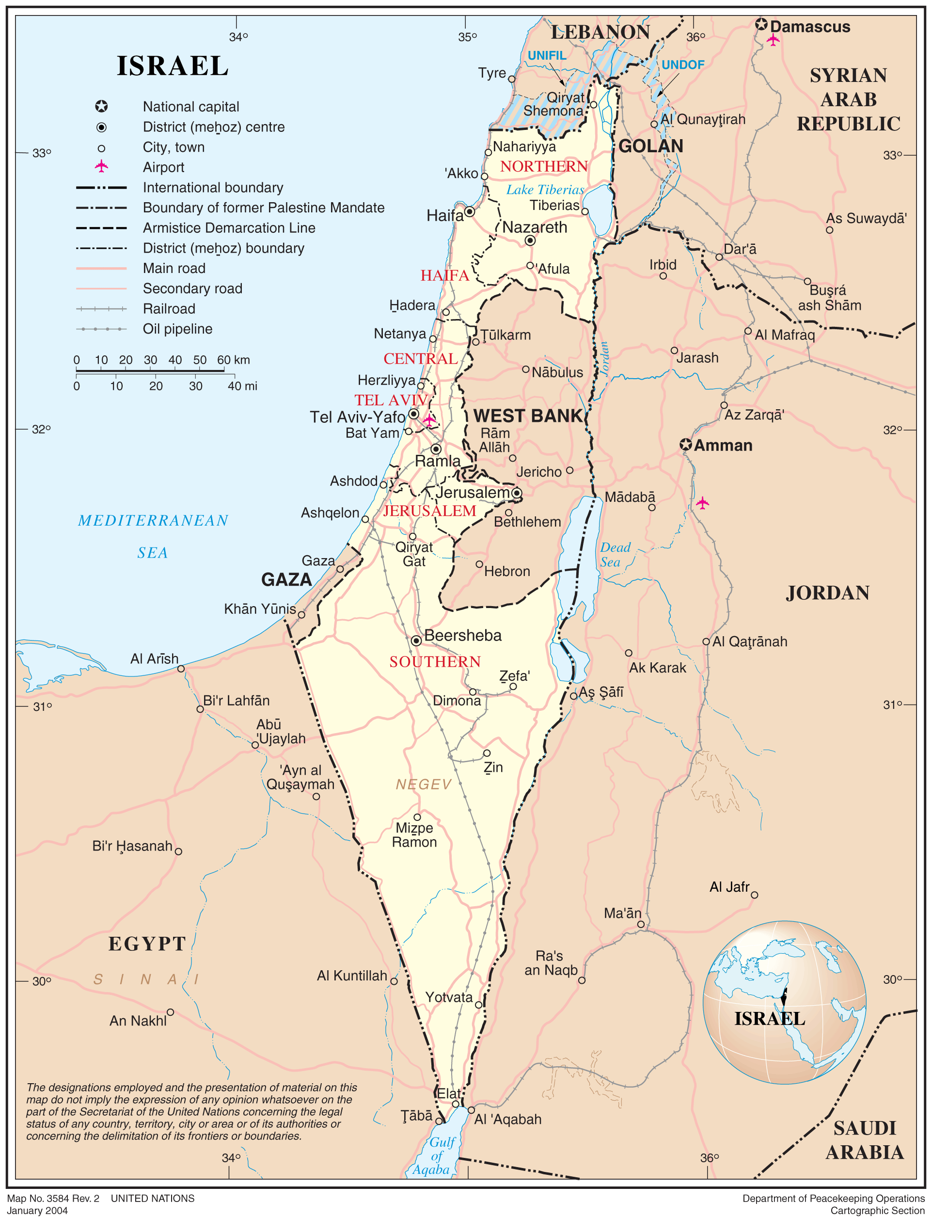 Maps Of Israel Geography Realm