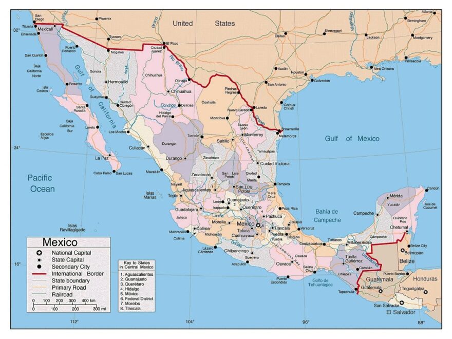 Maps Of Mexico Collection Of Maps Of Mexico North America Mapsland Maps Of The World