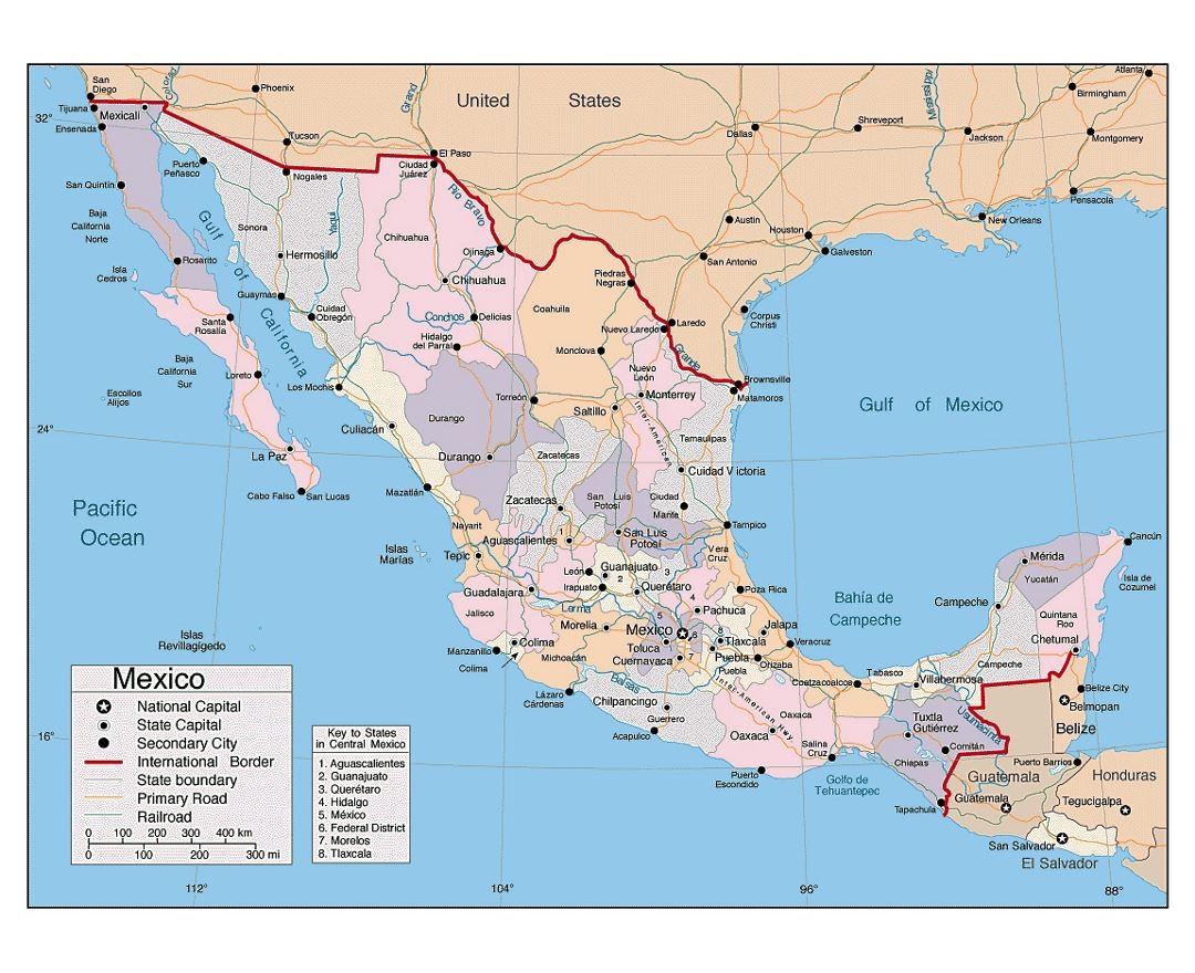 Maps Of Mexico Collection Of Maps Of Mexico North America Mapsland Maps Of The World