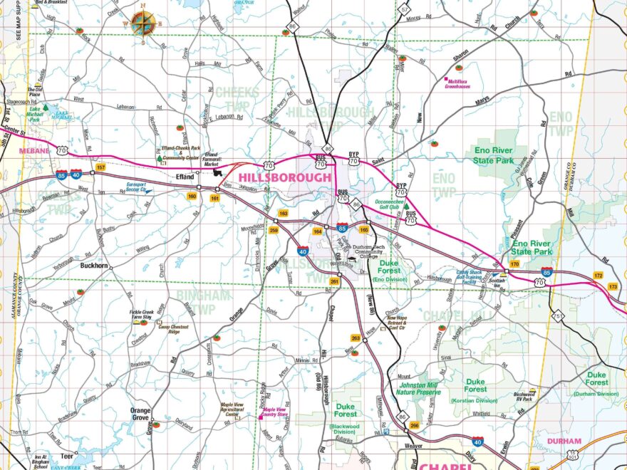 Maps Of Orange County Chapel Hill And Orange County Visitors Bureau