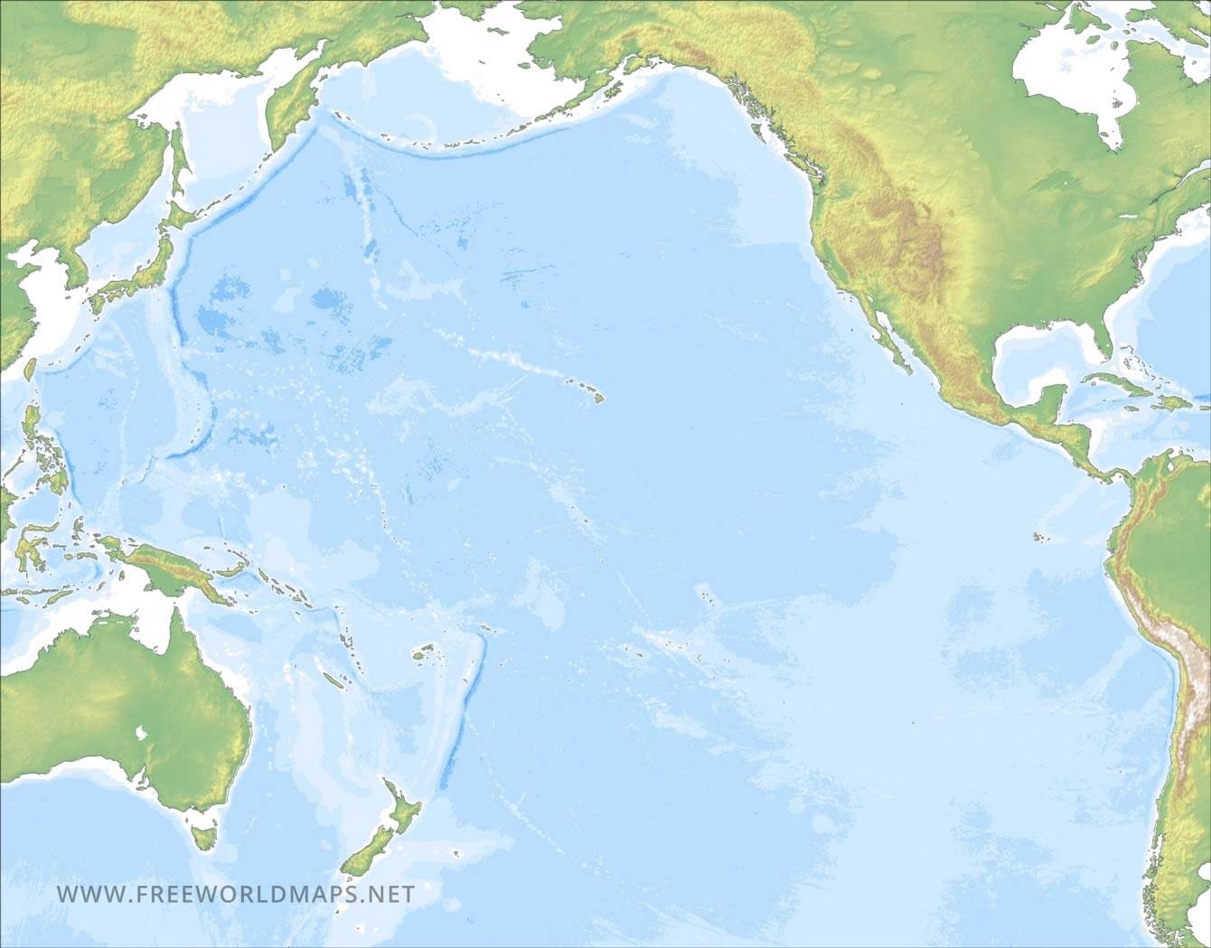 Maps Of The Pacific Ocean