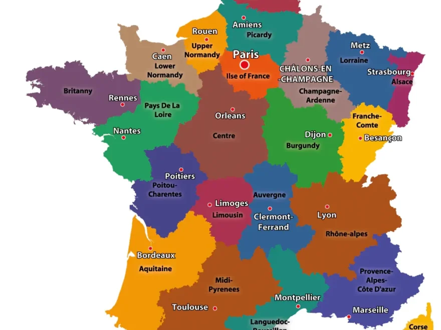 Maps Of The Regions Of France