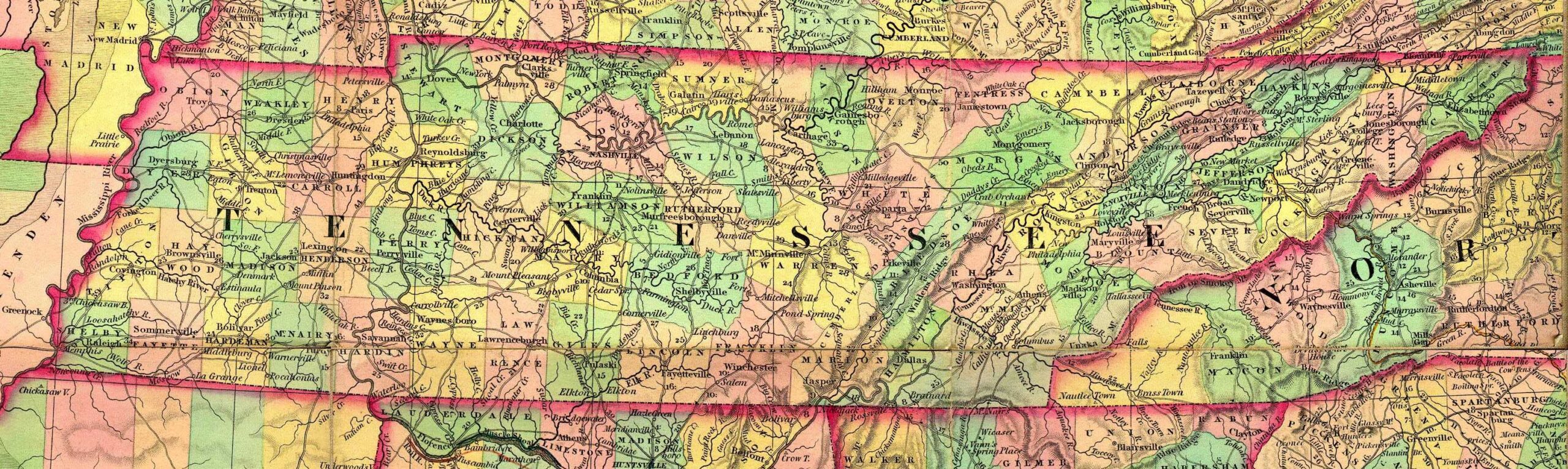 Maps TNGenNet TNGenWeb Map Project Maps Tennessee Old Time Maps 