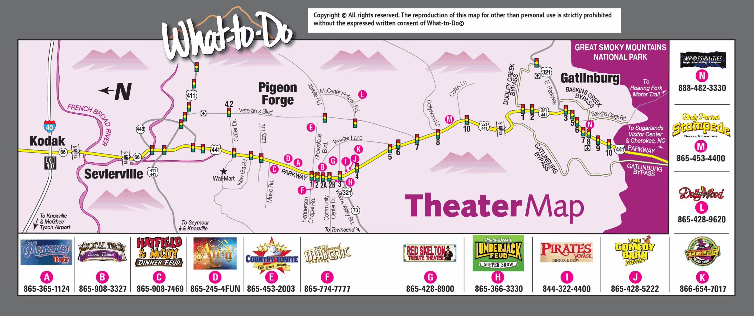 Printable Pigeon Forge Attraction Map Printable Pigeon Forge Attraction Map