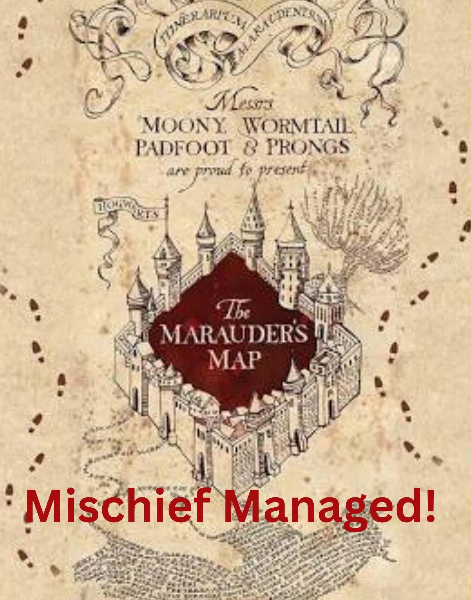 Maurauders Map Printable A3