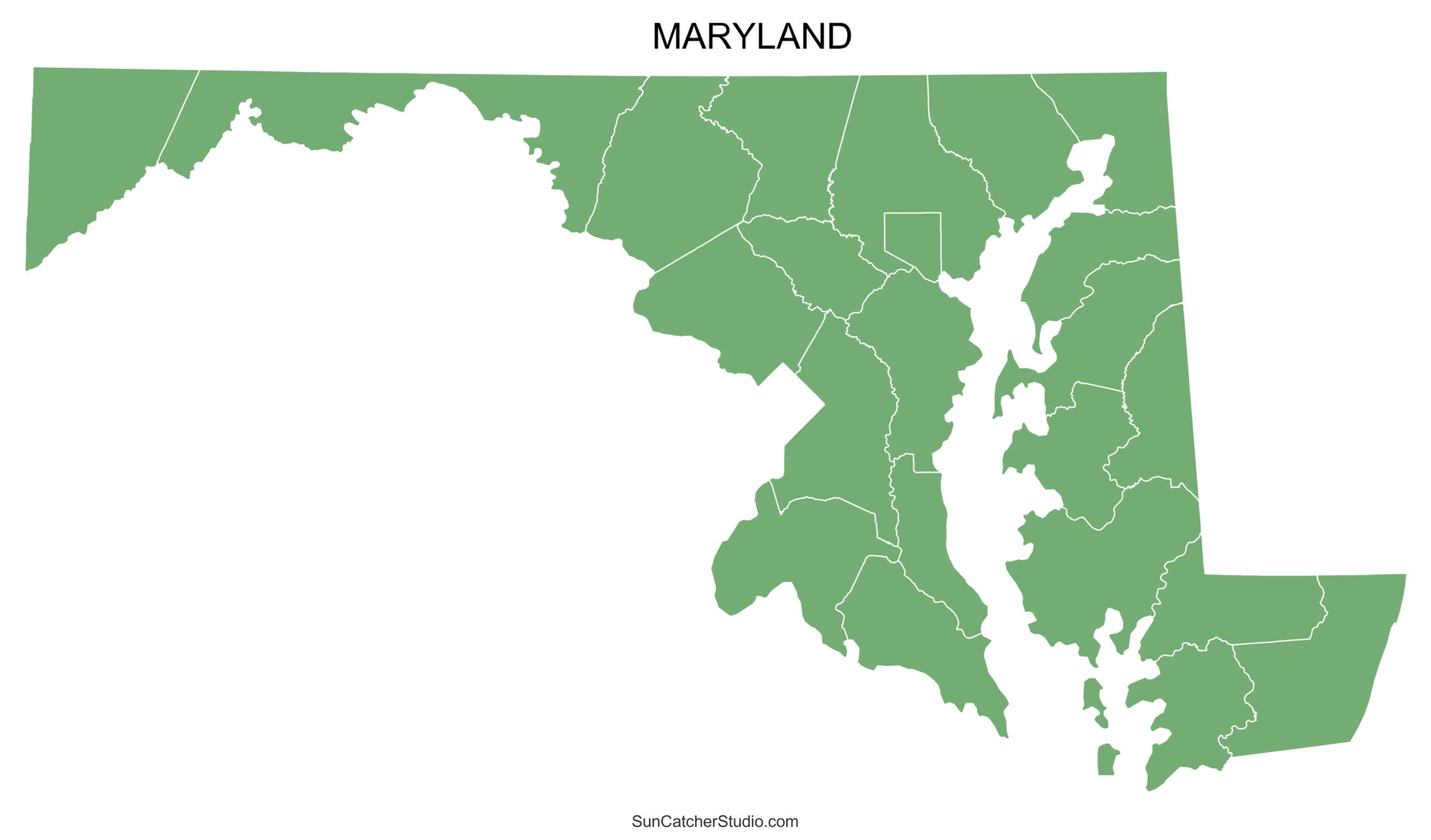 Maryland County Map Printable State Map With County Lines Free Printables Monograms Design Tools Patterns DIY Projects
