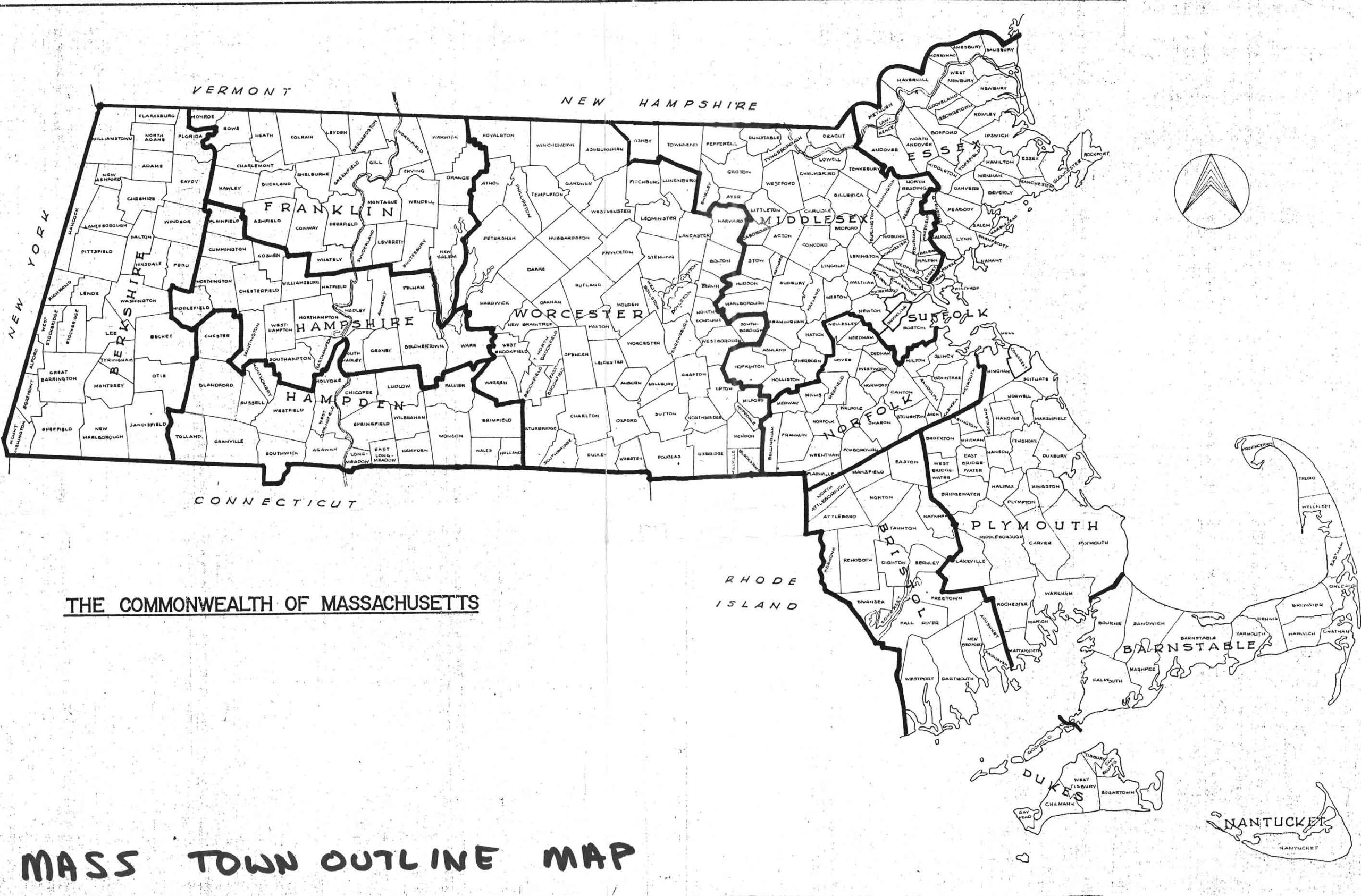 Printable Map Of Eastern Mass Towns