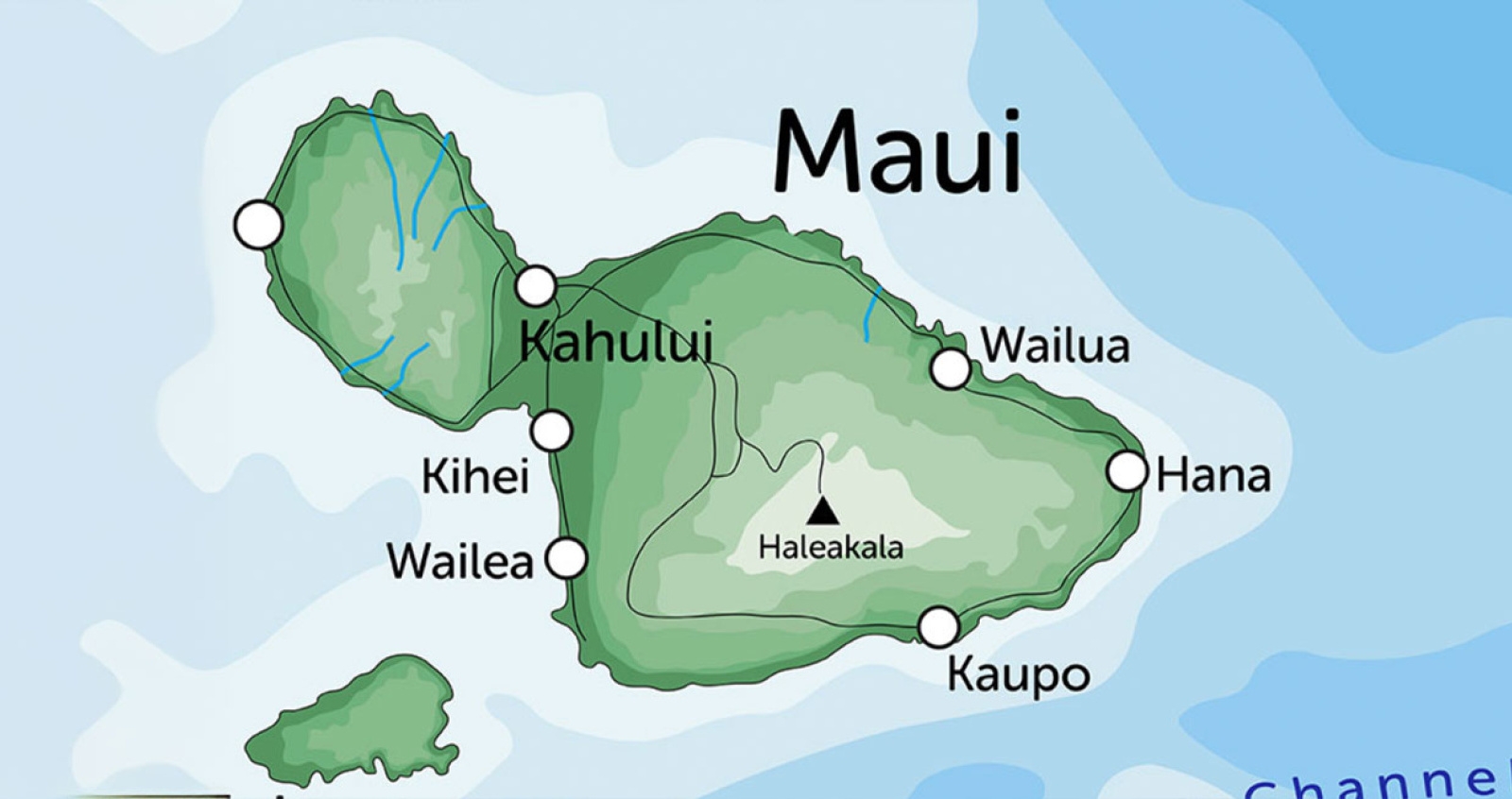 Maui Maps Updated Maui Road Travel Map Maui Maps Updated Maui Road Travel Map
