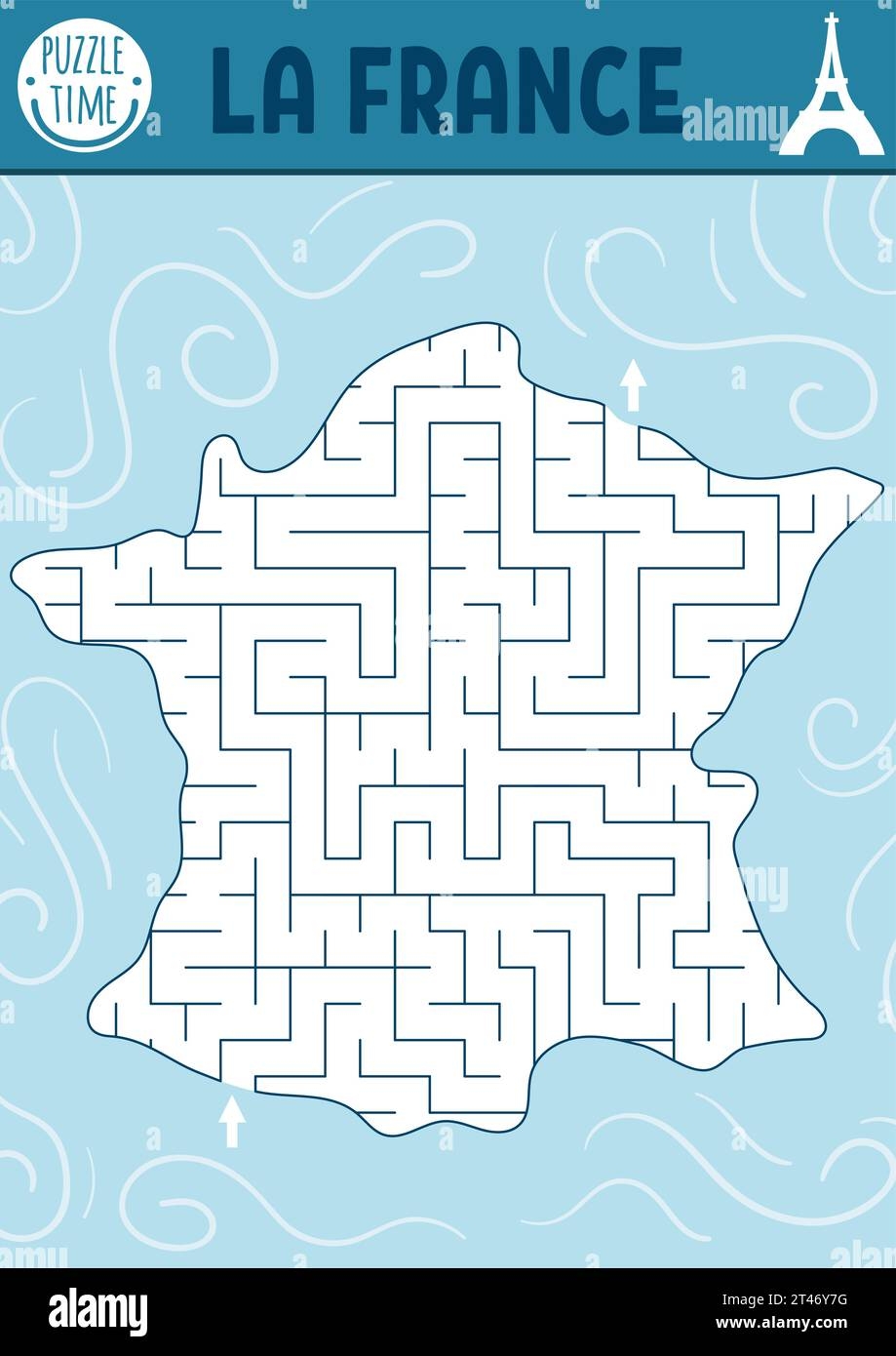 Map Of France Printable For Children