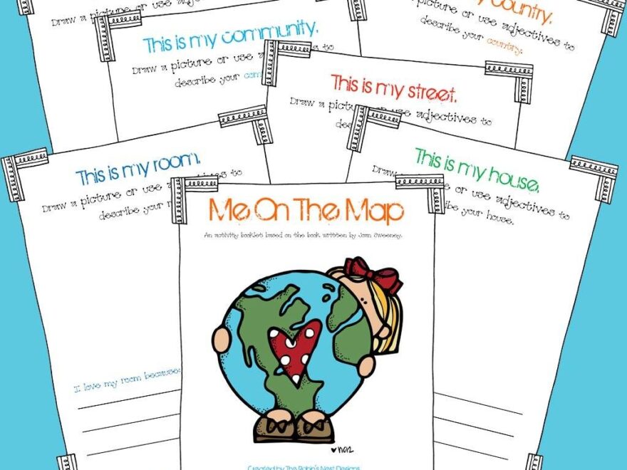 Me On The Map Activity Booklet The Crafting Chicks
