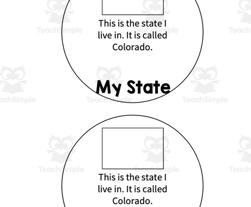 Me On The Map Activity U S Canada Circle Book Activity By Teach Simple