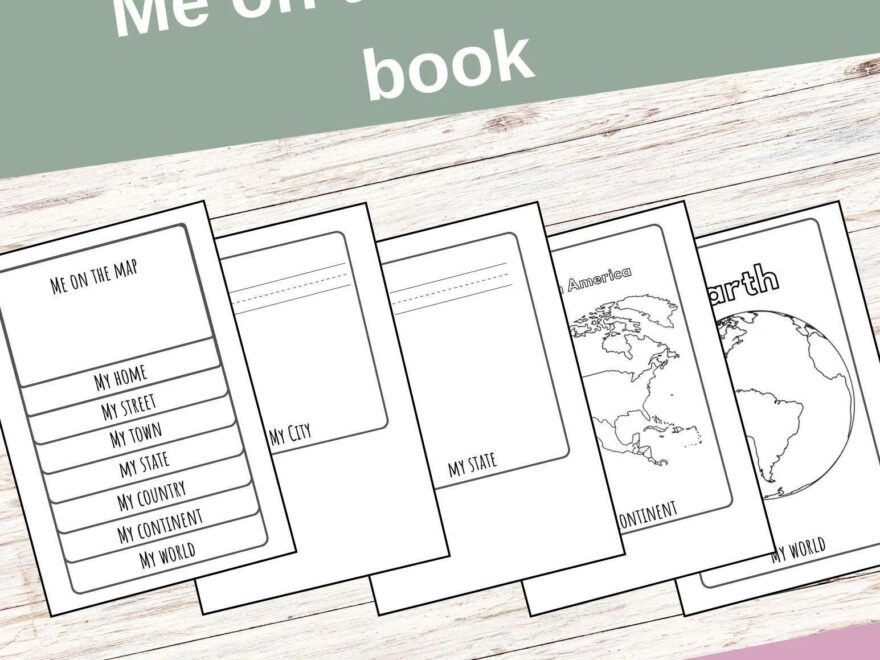 Me On The Map Flip Book Etsy