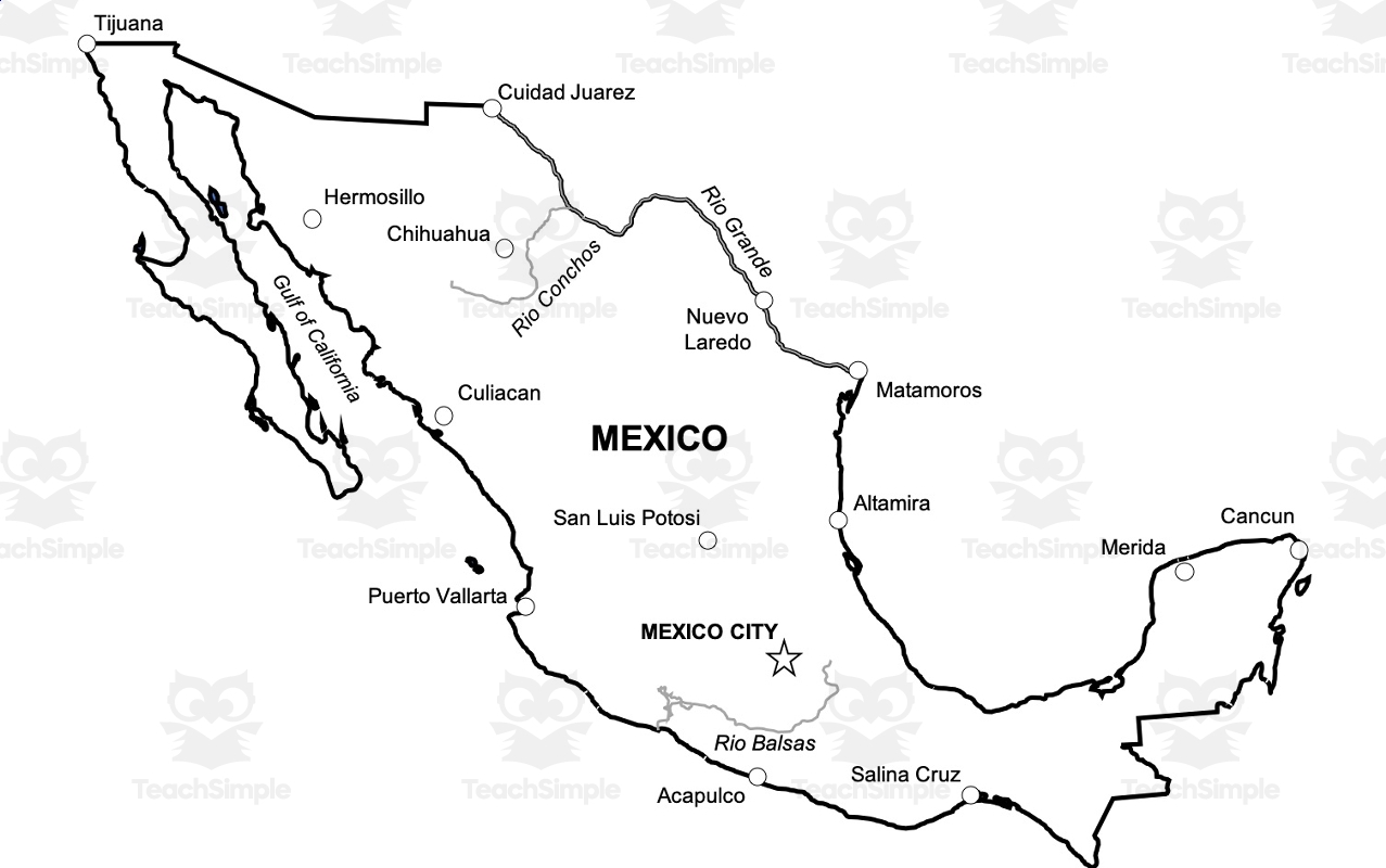 Mexico Map Resources By Teach Simple