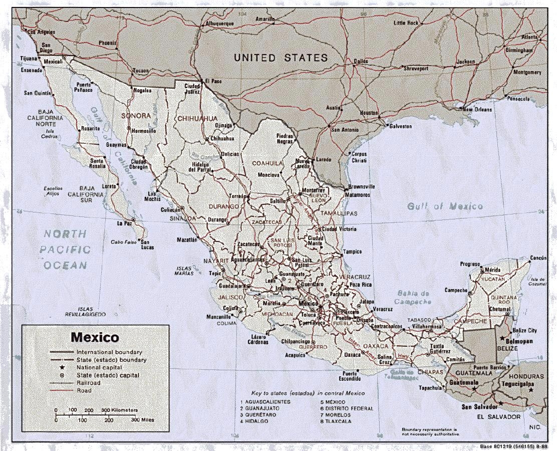 Free Printable Map Of Mexico And Islands