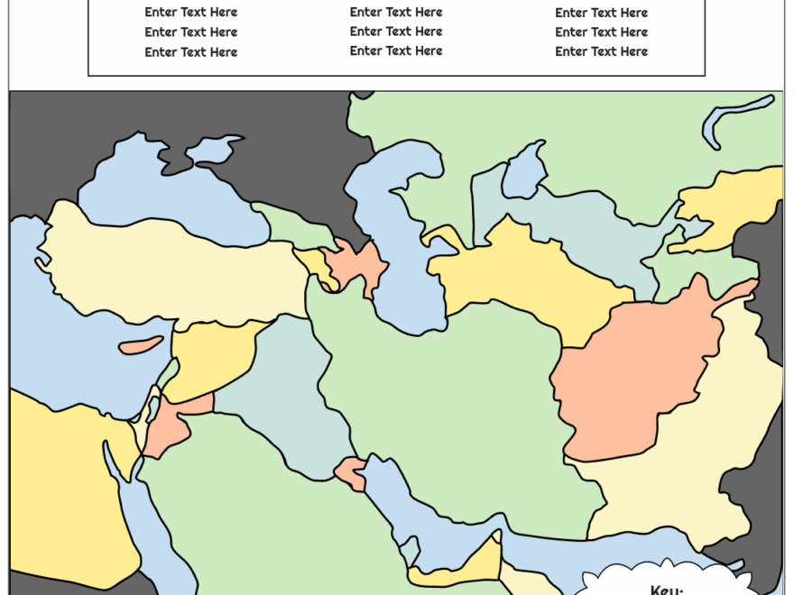 Middle East Storyboard By Worksheet templates