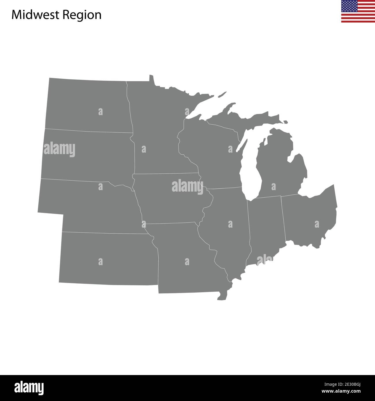 Printable Empty Medwest Map Printable Empty Medwest Map