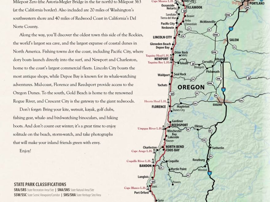 Mie by Mile Guide To The Oregon Coast