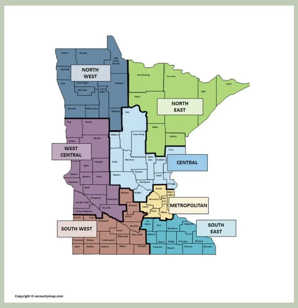 Mn County Map Printable