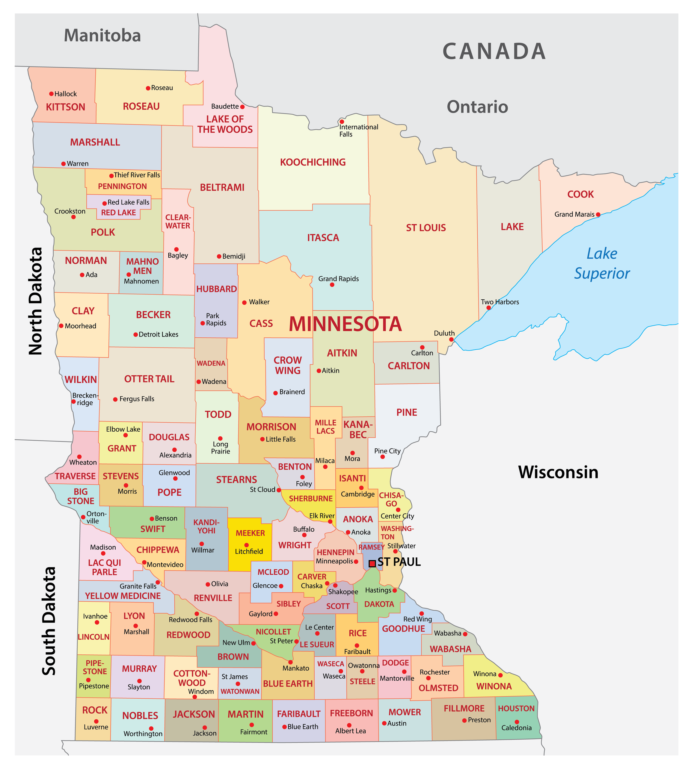 Minnesota Maps Facts World Atlas