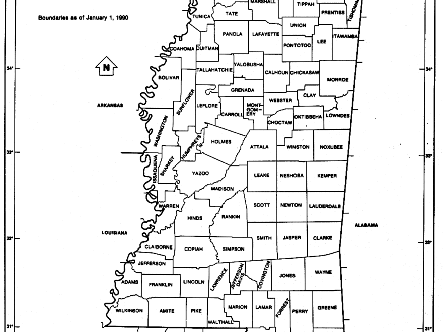Mississippi Free Map