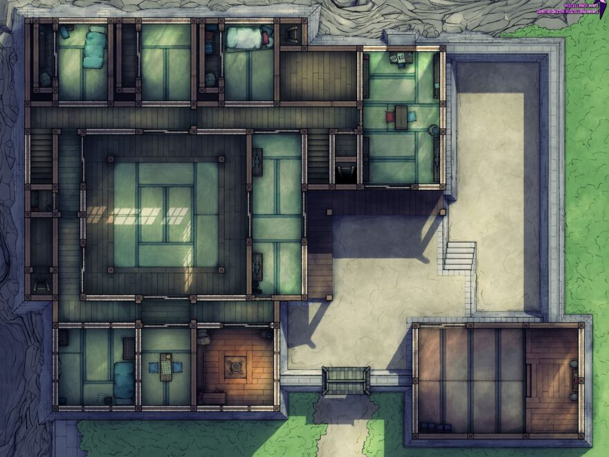 Modular Ninja Dojo 22x17 R dndmaps