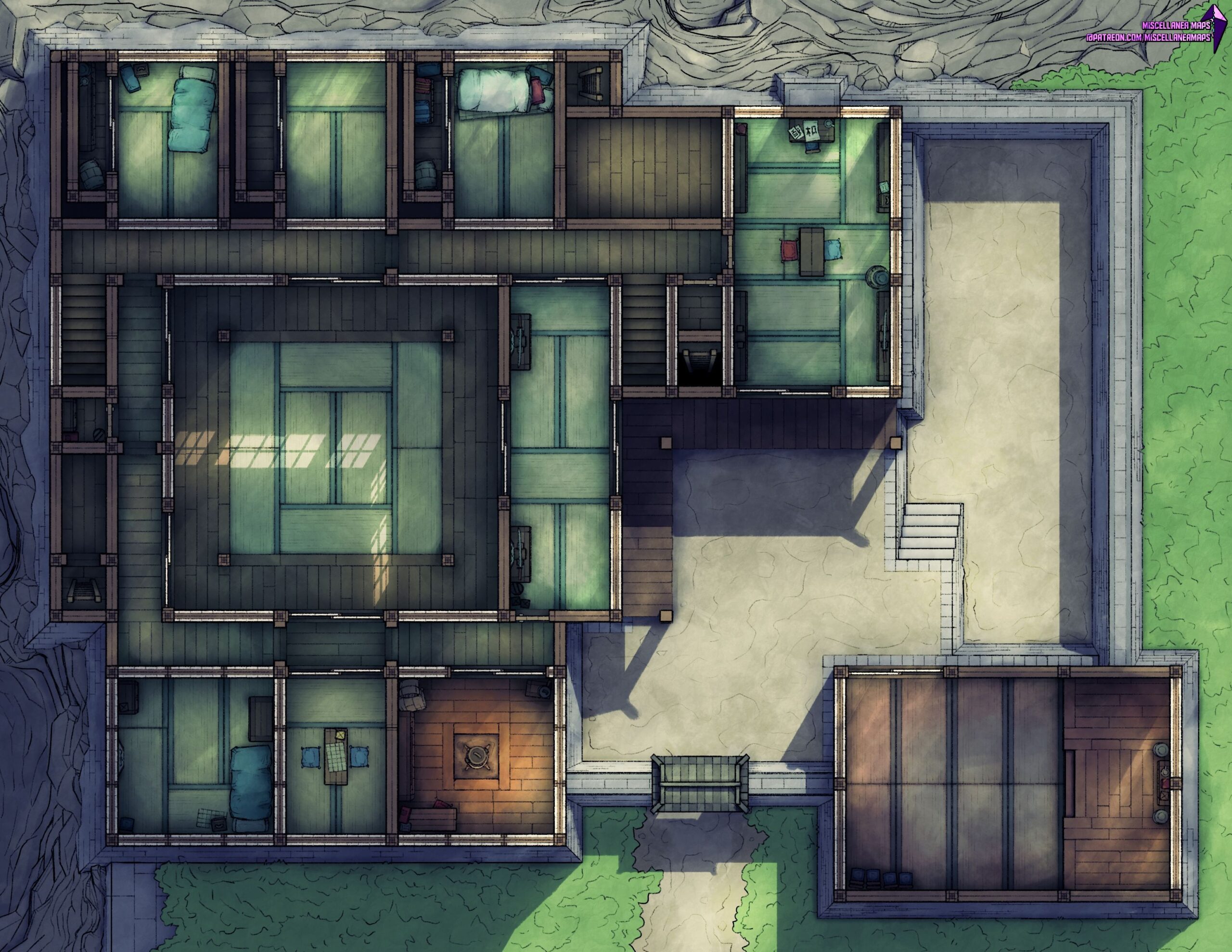 Modular Ninja Dojo 22x17 R dndmaps